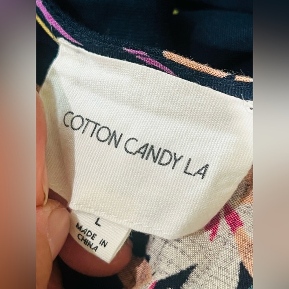 COTTON CANDY FLORAL PRINT DRESS SIZE L GREAT CONDITION - Picture 12 of 14